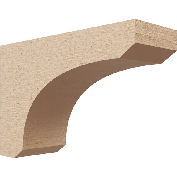 Ekena Millwork 4"W x 12"D x 8"H Classic Legacy Rough Cedar Woodgrain TimberThane Corbel, Primed Tan CORUR04X12X08LGYRCPR - main